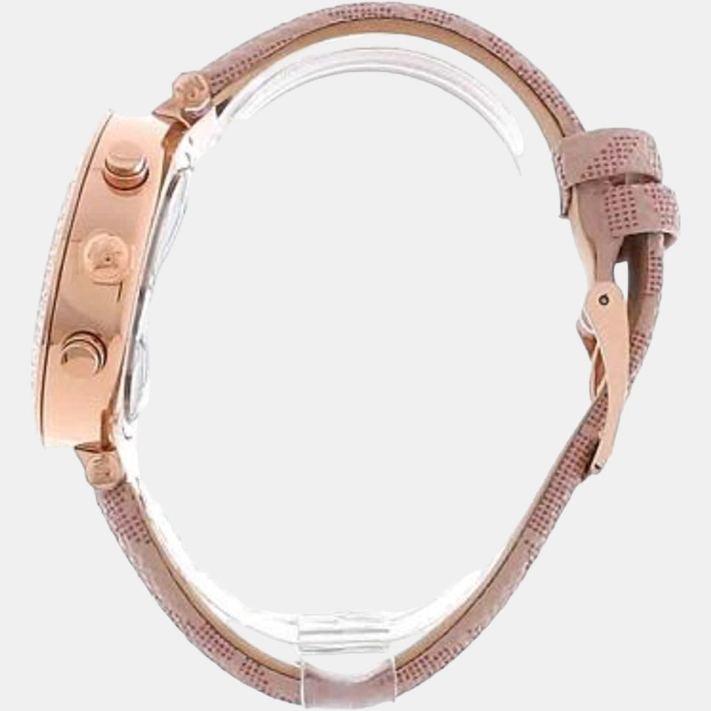 Michael Kors Parker Chronograph White Dial Pink Leather Strap Watch For Women - MK6935 Buy Now By Michael Kors