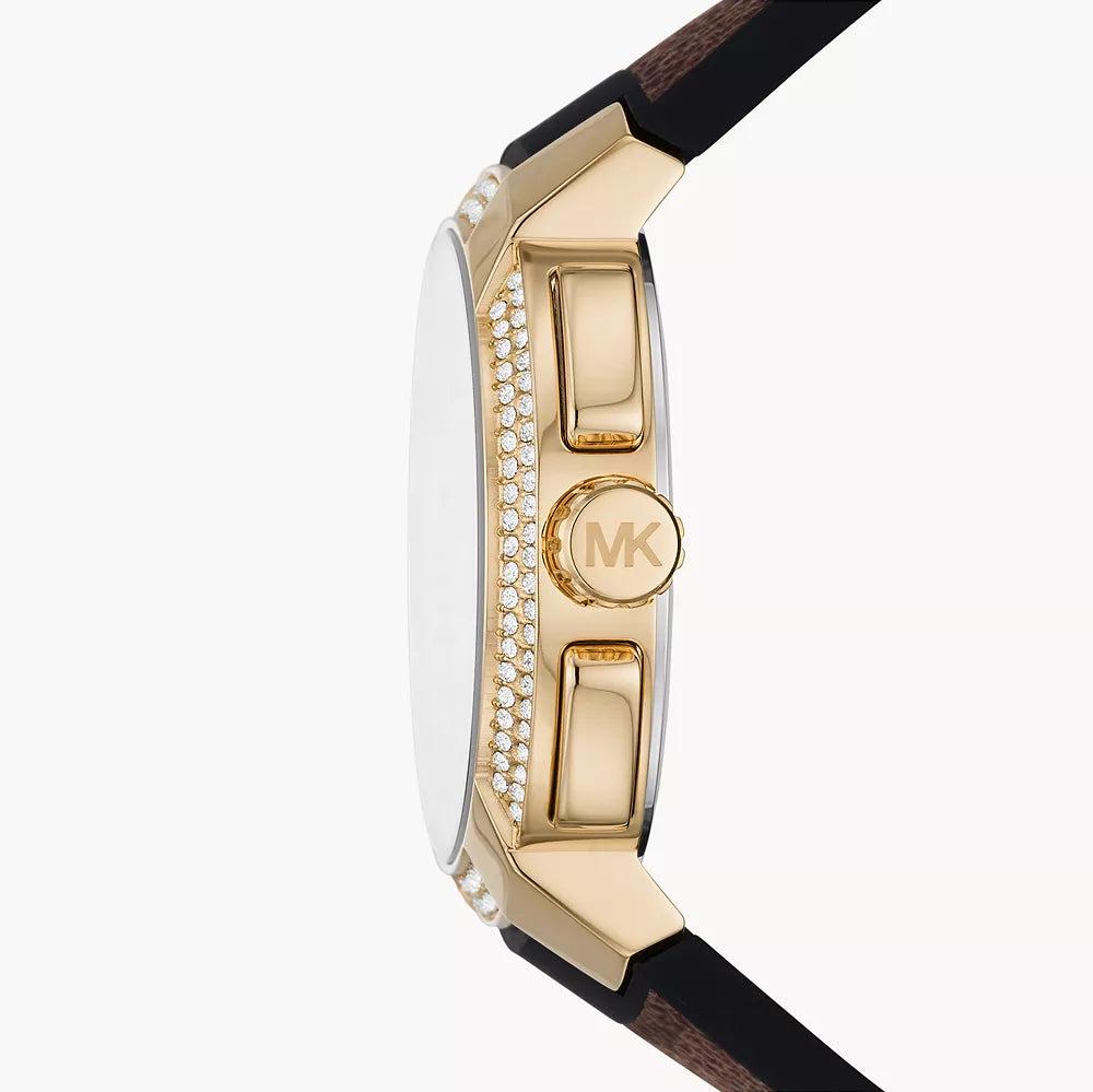 Michael Kors Sidney Multifunction White Dial Brown Leather Strap Watch For Women - MK6948 Buy Now By Michael Kors
