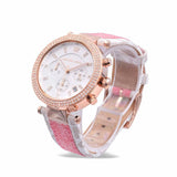 Michael Kors Parker Chronograph White Dial Two Tone Leather Strap Watch For Women - MK6951 Buy Now By Michael Kors