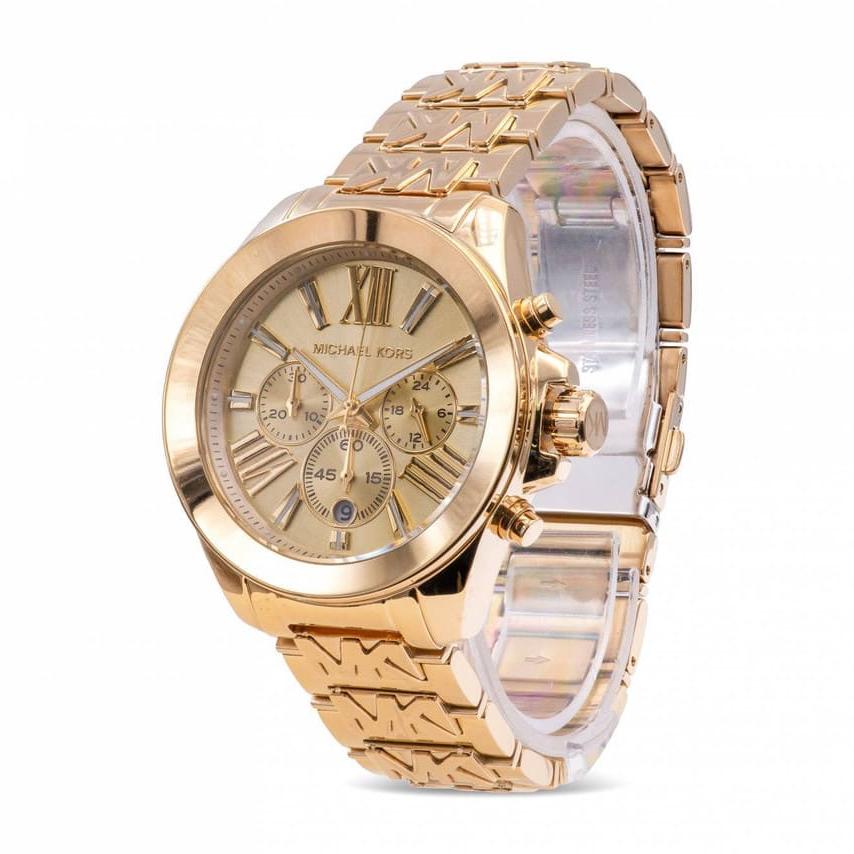 Michael Kors Wren Chronograph Gold Dial Gold Steel Strap Watch for Women - MK6952 Buy Now By Michael Kors