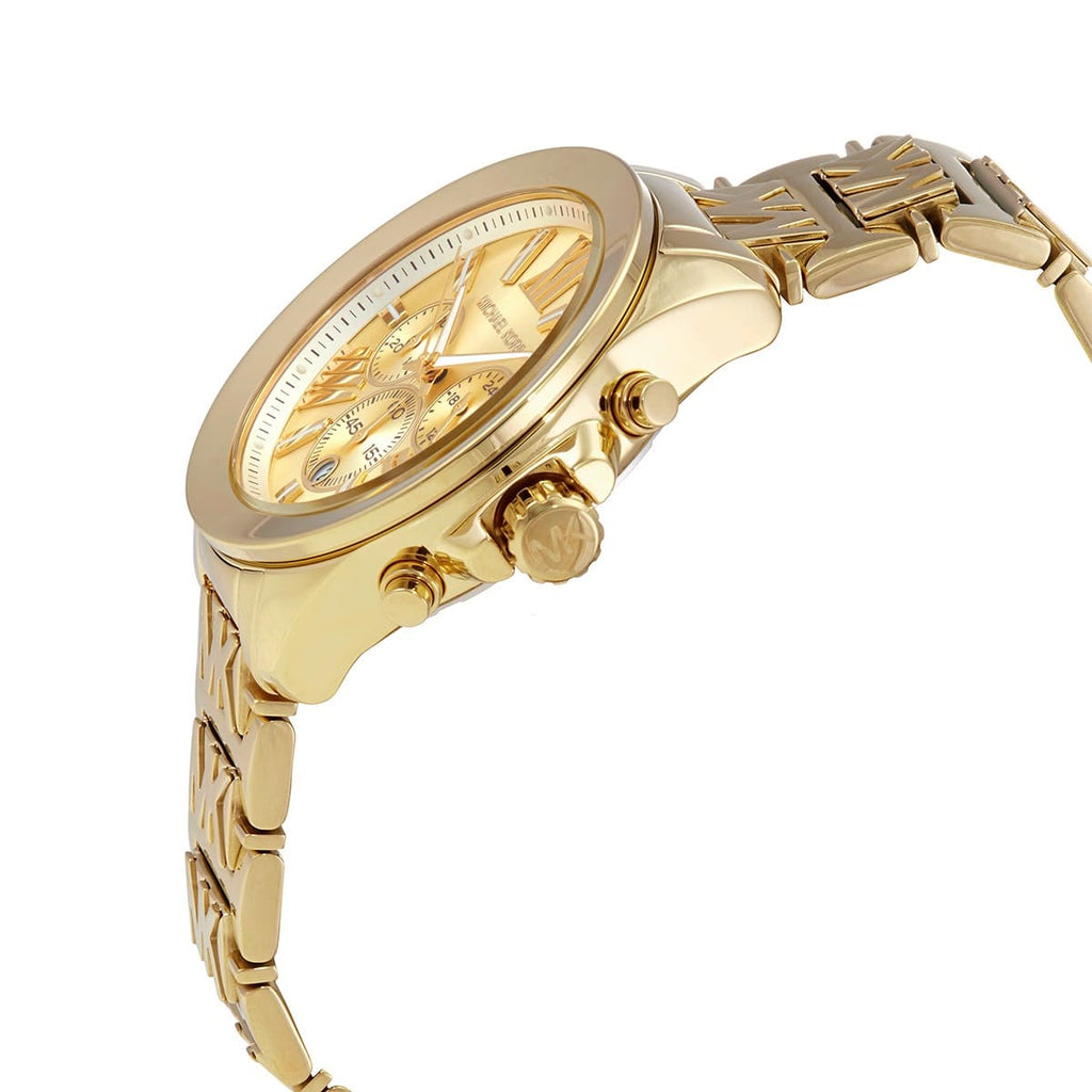 Michael Kors Wren Chronograph Gold Dial Gold Steel Strap Watch for Women - MK6952 Buy Now By Michael Kors