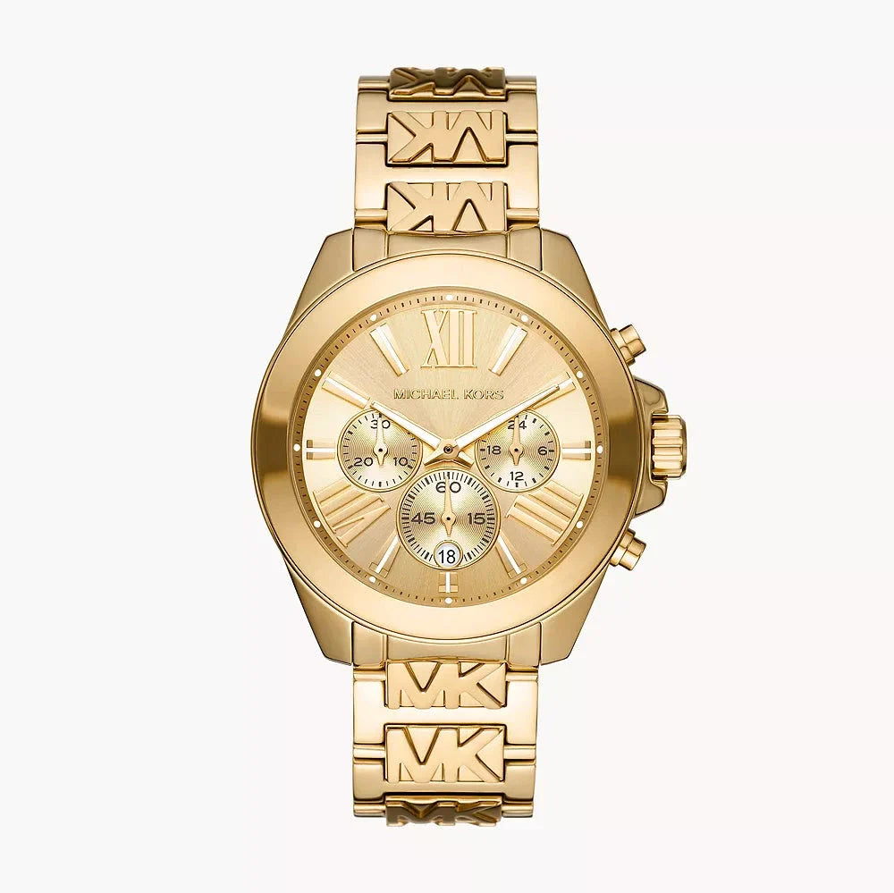 Michael Kors Wren Chronograph Gold Dial Gold Steel Strap Watch for Women - MK6952 Buy Now By Michael Kors