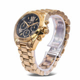 Michael Kors Bradshaw Chronograph Black Dial Gold Steel Strap Watch For Women - MK6959 Buy Now By Michael Kors