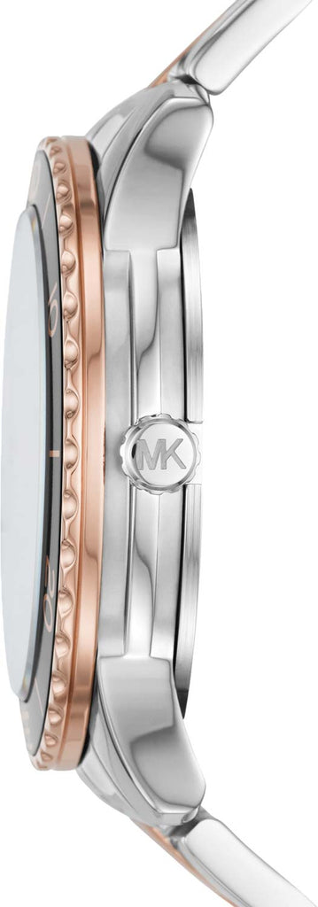 Michael Kors Runway Quartz Black Dial Two Tone Steel Strap Watch For Women - MK6960 Buy Now By Michael Kors