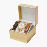 Michael Kors Tibby Multifunction White Dial Gold Steel Strap Watch for Women - MK6969 Buy Now By Michael Kors