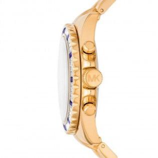 Michael Kors Everest Chronograph Blue Dial Gold Steel Strap Watch For Women - MK6971 Buy Now By Michael Kors