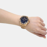 Michael Kors Everest Chronograph Blue Dial Gold Steel Strap Watch For Women - MK6971 Buy Now By Michael Kors