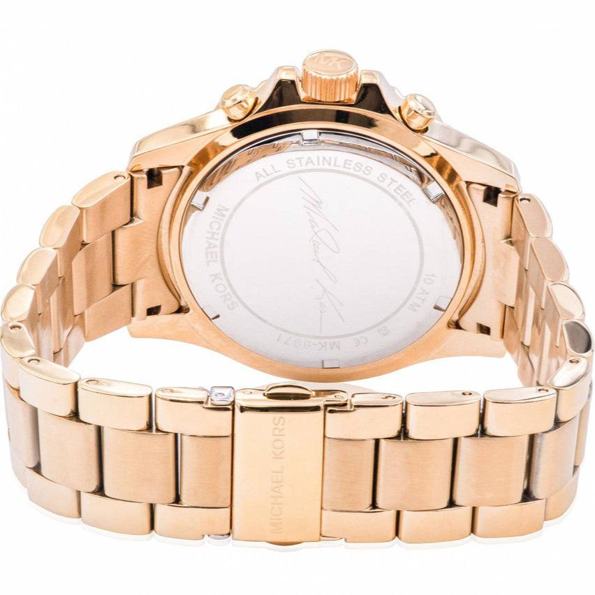 Michael Kors Everest Chronograph Blue Dial Gold Steel Strap Watch For Women - MK6971 Buy Now By Michael Kors