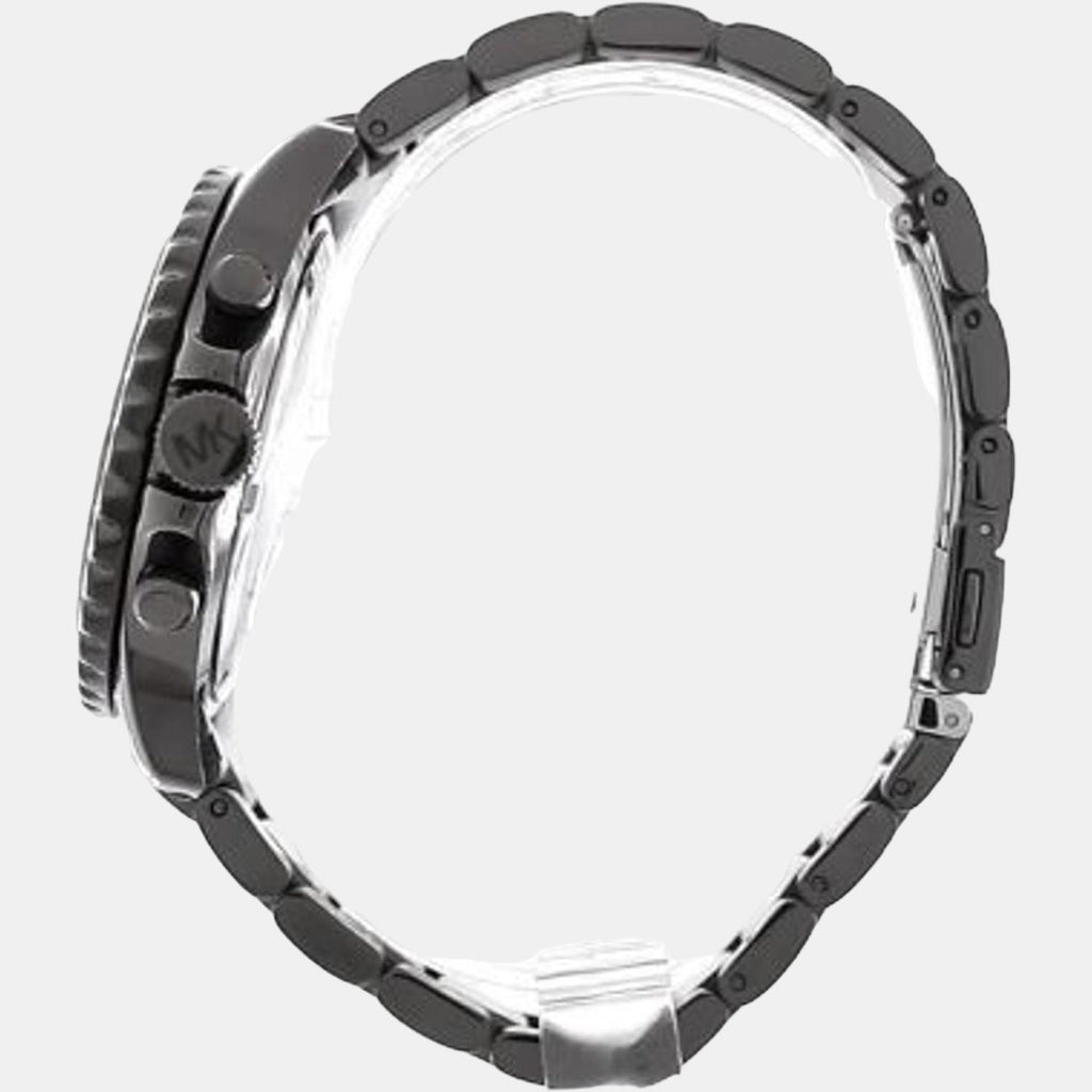 Michael Kors Everest Chronograph Black Dial Grey Steel Strap Watch For Women - MK6974 Buy Now By Michael Kors