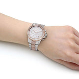 Michael Kors Everest Chronograph Silver Dial Two Tone Steel Strap Watch For Women - MK6975 Buy Now By Michael Kors