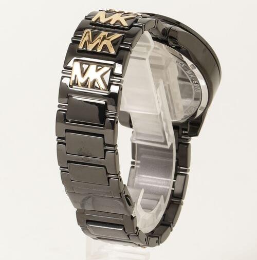 Michael Kors Wren Chronograph Black Dial Two Tone Steel Strap Watch for Women - MK6978 Buy Now By Michael Kors