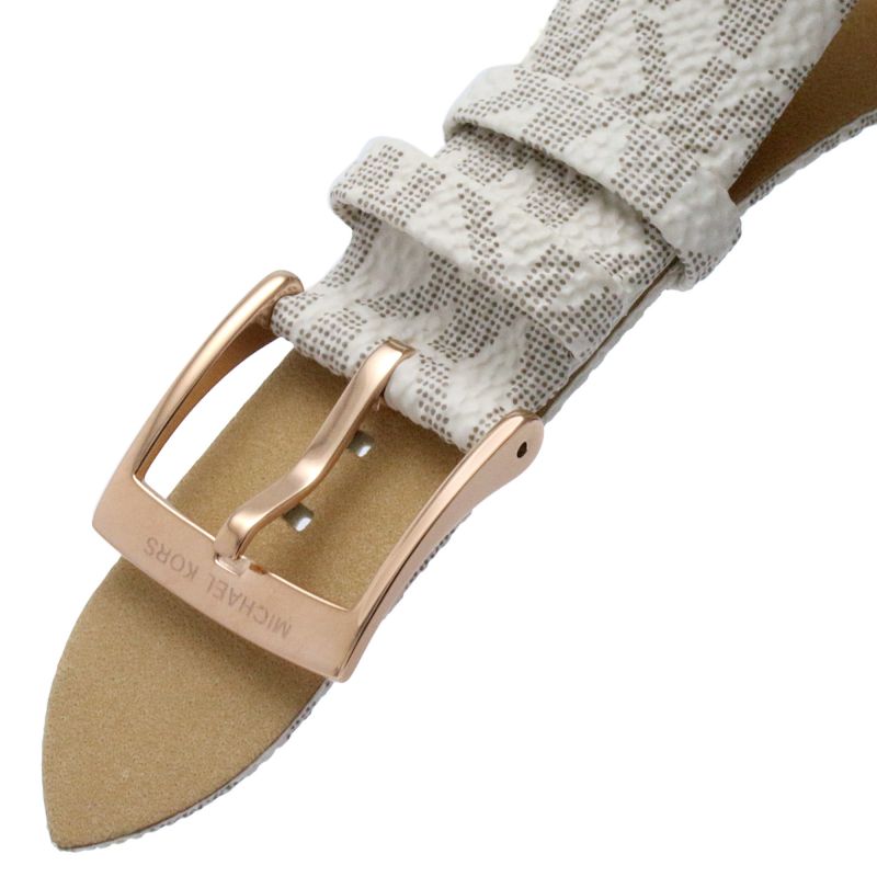 Michael Kors Runway Quartz Rose Gold Dial White Leather Strap Watch For Women - MK6980 Buy Now By Michael Kors