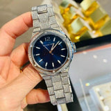 Michael Kors Lennox Three Hand Blue Dial Silver Steel Strap Watch For Women - MK6990 Buy Now By Michael Kors