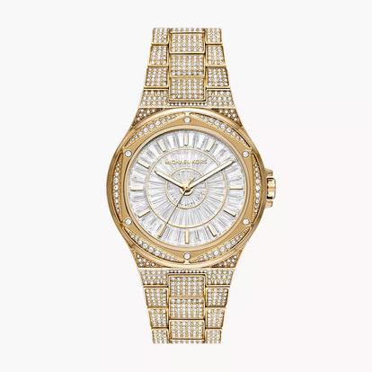 Michael Kors Lennox Three Hand Crystals White Dial Gold Steel Strap Watch For Women - MK6991 Buy Now By Michael Kors
