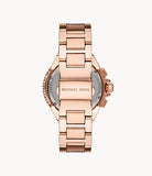 Michael Kors Layton Rose Gold Dial Rose Gold Steel Strap Watch for Women - MK6395 Buy Now By Michael Kors