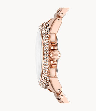 Michael Kors Kerry Purple Dial Rose Gold Stainless Steel Strap Watch for Women - MK3482 Buy Now By Michael Kors
