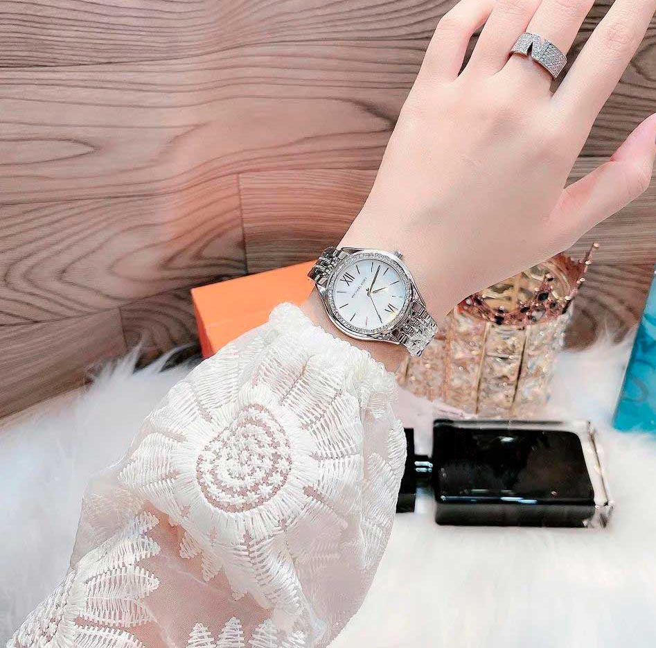 Michael Kors Mindy White Dial Silver Steel Strap Watch For Women - MK7075 Buy Now By Michael Kors