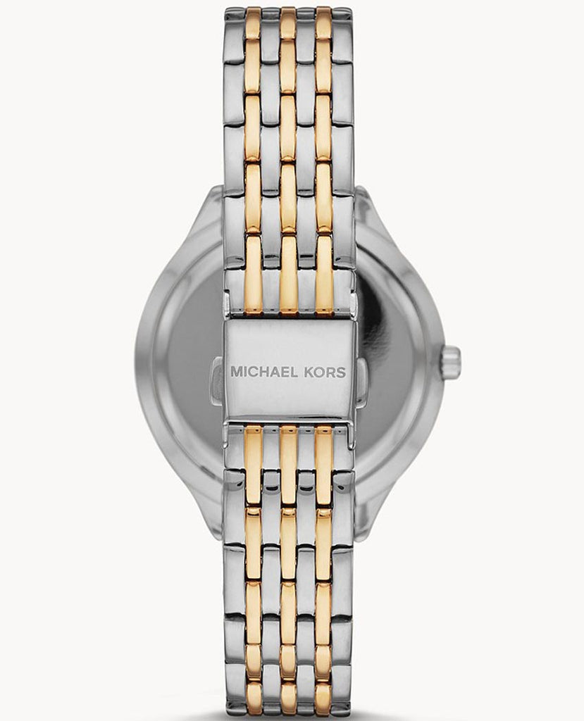 Michael Kors Mindy Three Hand White Dial Two Tone Steel Strap Watch For Women - MK7084 Buy Now By Michael Kors