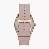 Michael Kors Janelle Three Hand Rose Gold Dial Pink Rubber Strap Watch For Women - MK7139 Buy Now By Michael Kors