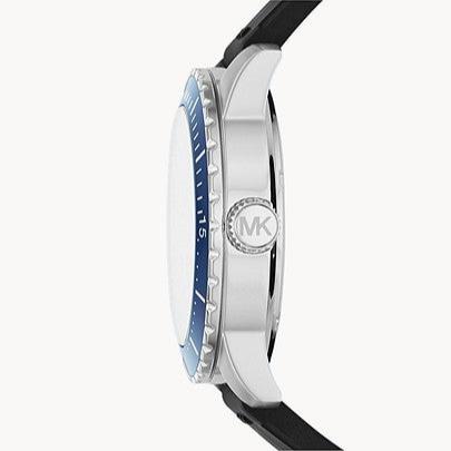 Michael Kors Cunningham Multifunction Blue Dial Black Rubber Strap Watch For Men - MK7160 Buy Now By Michael Kors