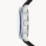 Michael Kors Cunningham Multifunction Blue Dial Black Rubber Strap Watch For Men - MK7160 Buy Now By Michael Kors