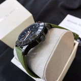 Michael Kors Cunningham Chronograph Black Dial Green Rubber Strap Watch For Men - MK7165 Buy Now By Michael Kors