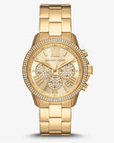 Michael Kors Bryn Pavé Quartz Gold Dial Gold Steel Strap Watch For Women - MK7199 Buy Now By Michael Kors
