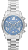 Michael Kors Lexington Chronograph Blue Dial Silver Steel Strap Watch For Women - MK7215 Buy Now By Michael Kors