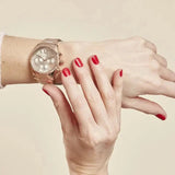 Michael Kors Lexington Chronograph Grey Dial Rose Gold Steel Strap Watch For Women - MK7217 Buy Now By Michael Kors