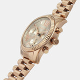 Michael Kors Lexington Chronograph Grey Dial Rose Gold Steel Strap Watch For Women - MK7217 Buy Now By Michael Kors