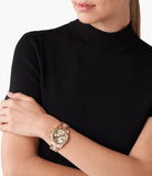 Michael Kors Lexington Chronograph Grey Dial Rose Gold Steel Strap Watch For Women - MK7217 Buy Now By Michael Kors