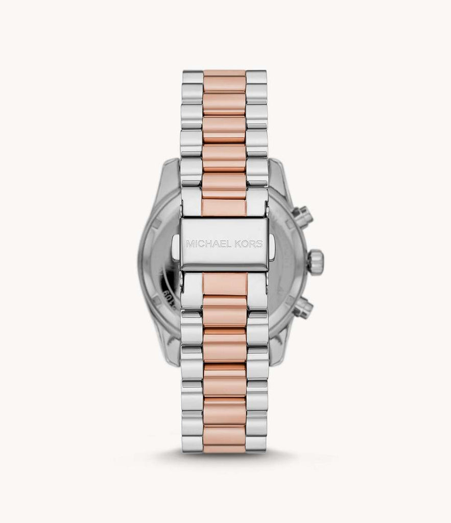 Michael Kors Lexington Chronograph Rose Gold Dial Two Tone Steel Strap Watch For Women - MK7219 Buy Now By Michael Kors