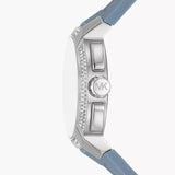 Michael Kors Sidney Multifunction Crystals Silver Dial Blue Rubber Strap Watch for Women - MK7220 Buy Now By Michael Kors
