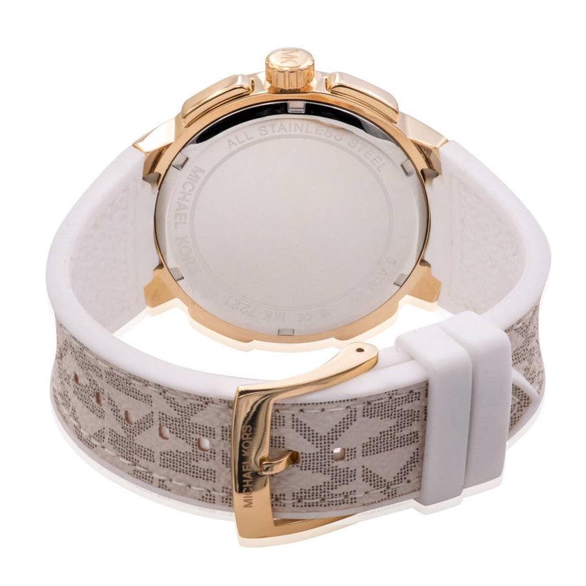 Michael Kors Sydney Quartz White Dial White Leather Strap Watch For Women - MK7221 Buy Now By Michael Kors