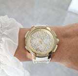 Michael Kors Sydney Quartz White Dial White Leather Strap Watch For Women - MK7221 Buy Now By Michael Kors