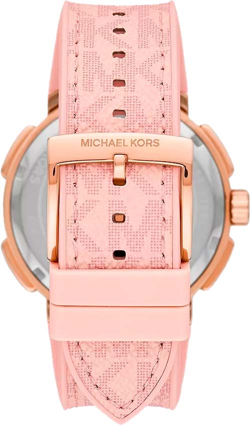 Michael Kors Sidney Multifunction White Dial Pink Silicone Strap Watch For Women - MK7222 Buy Now By Michael Kors