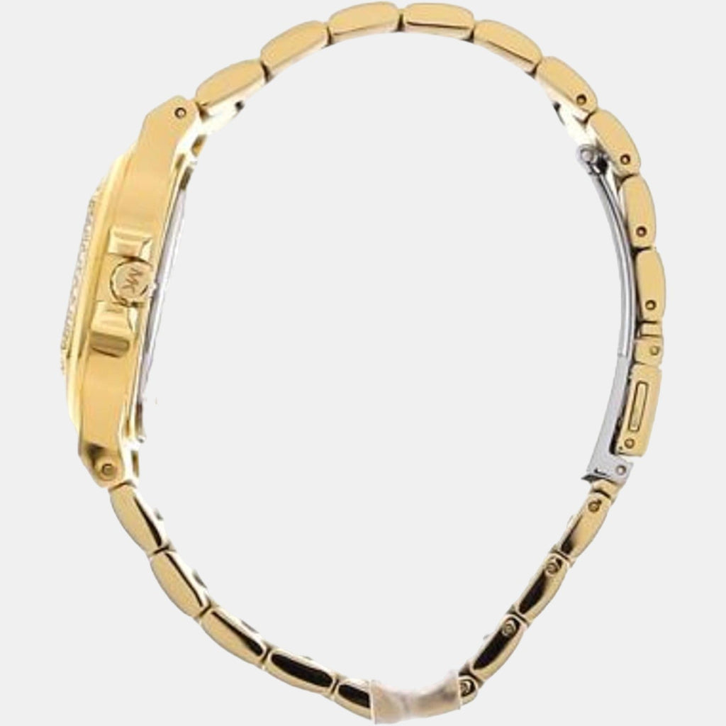 Michael Kors Lennox Three Hand Gold Dial Gold Steel Strap Watch For Women - MK7229 Buy Now By Michael Kors