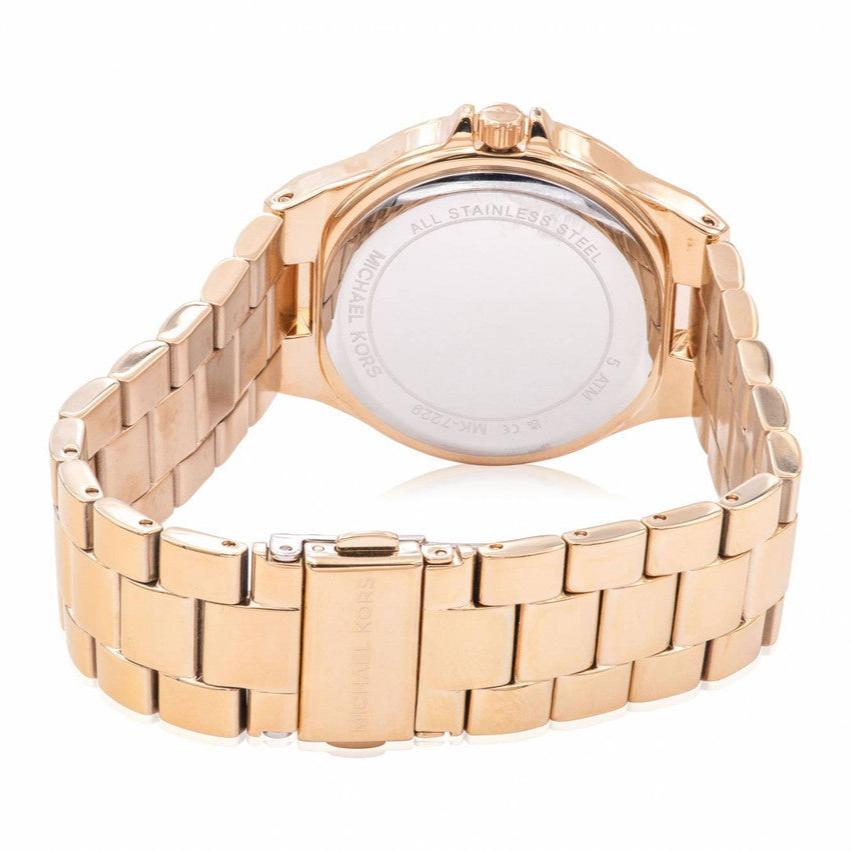 Michael Kors Lennox Three Hand Gold Dial Gold Steel Strap Watch For Women - MK7229 Buy Now By Michael Kors