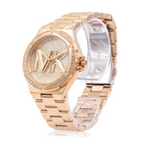 Michael Kors Lennox Three Hand Gold Dial Gold Steel Strap Watch For Women - MK7229 Buy Now By Michael Kors