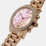 Michael Kors Lexington Chronograph Rose Gold Dial Rose Gold Steel Strap Watch for Women - MK7242 Buy Now By Michael Kors