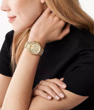 Michael Kors Everest Chronograph Crystals Gold Dial Gold Steel Strap Watch For Women - MK7254 Buy Now By Michael Kors