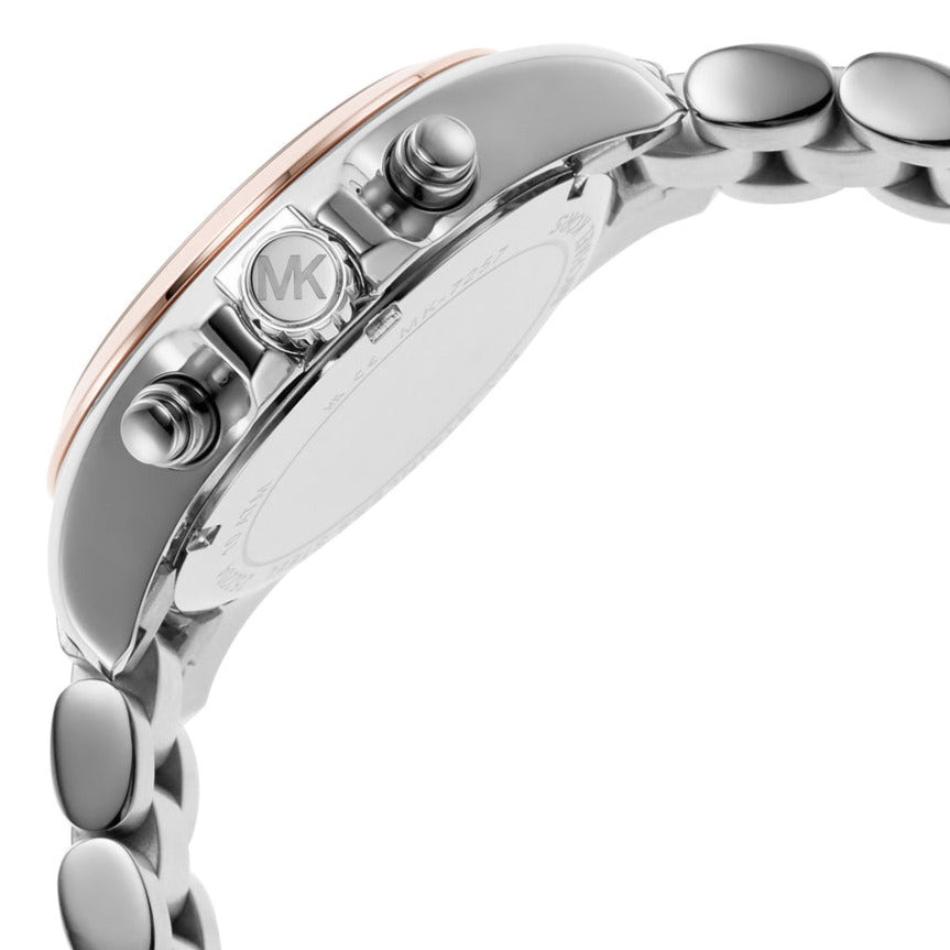 Michael Kors Bradshaw Chronograph White Dial Two Tone Steel Strap Watch For Women - MK7258 Buy Now By Michael Kors