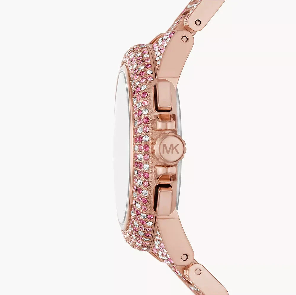 Michael Kors Camille Chronograph Mother of Pearl Dial Rose Gold Steel Strap Watch for Women - MK7272 Buy Now By Michael Kors