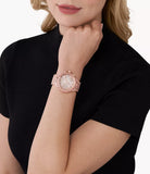 Michael Kors Camille Chronograph Mother of Pearl Dial Rose Gold Steel Strap Watch for Women - MK7272 Buy Now By Michael Kors