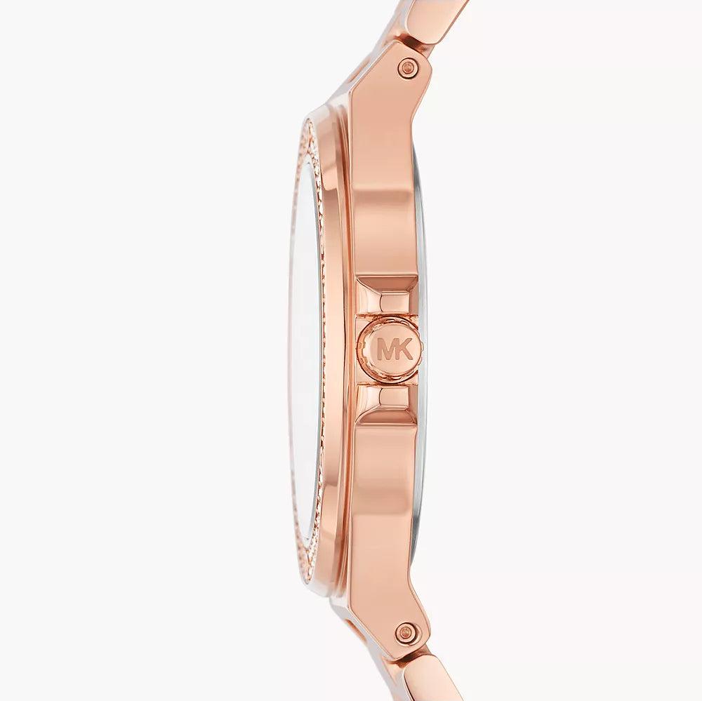 Michael Kors Melissa Pave Quartz Rose Gold Dial Rose Gold Steel Strap Watch for Women - MK4372 Buy Now By Michael Kors