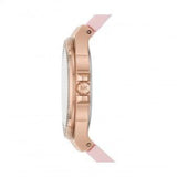 Michael Kors Mini Lennox Three-Hand Rose Gold Dial Pink Silicone Strap Watch For Women - MK7282 Buy Now By Michael Kors