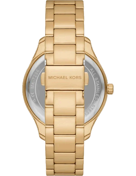 Michael Kors Layton Chronograph Brown Dial Gold Steel Strap Watch For Women - MK7296 Buy Now By Michael Kors