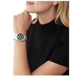 Michael Kors Lexington Chronograph Green Dial Two Tone Steel Strap Watch For Women - MK7303 Buy Now By Michael Kors