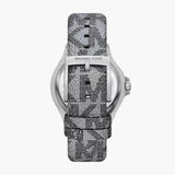 Michael Kors Lennox Quartz Black Dial Grey Leather Strap Watch For Women - MK7309 Buy Now By Michael Kors