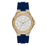 Michael Kors Lennox Three Hand Crystals Silver Dial Black Silicone Strap Watch For Women - MK7247 Buy Now By Michael Kors